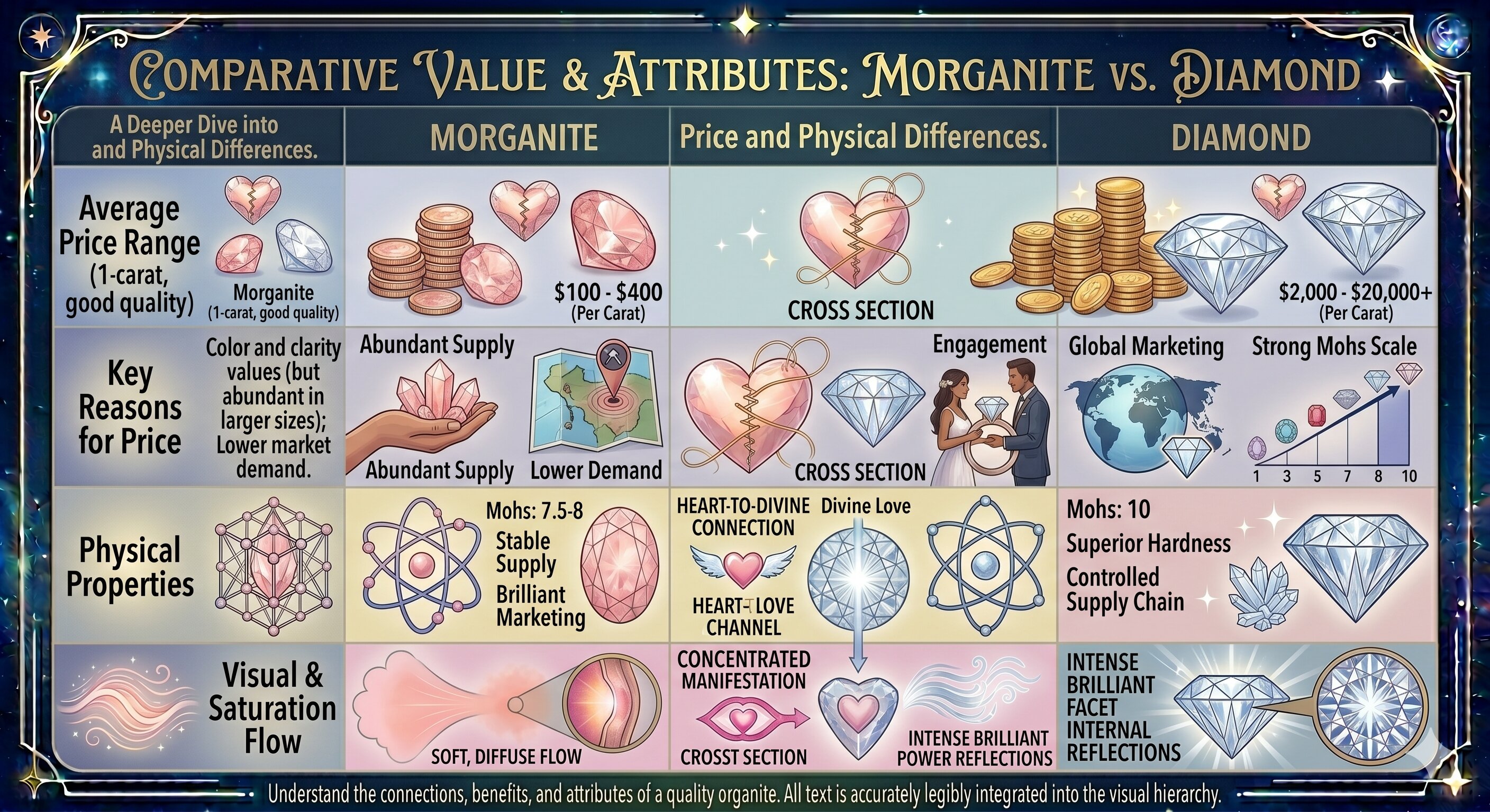Morganite vs. Diamond